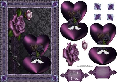 Key to My Heart with Decoupage