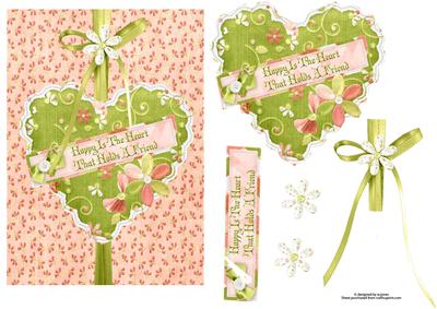 Happy is the Heart with Decoupage