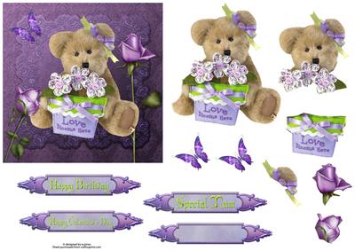 Love Blooms Here with Decoupage