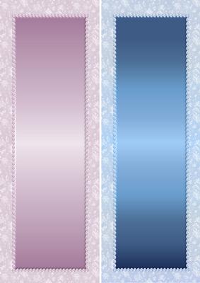Floral & Pearl Large Dl Card Fronts