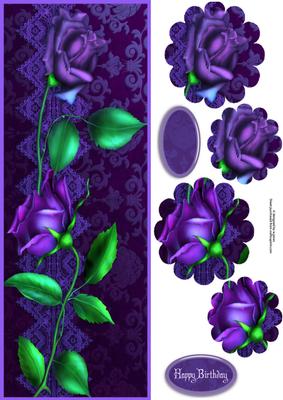Rose Dl with Flower Shape Pyramage