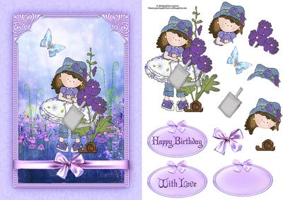 Chloe's Garden with Decoupage