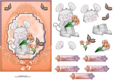 Flowers for You with Decoupage
