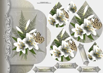 Butterfly Lily's Fancy Edge with Teardrop Pyramage