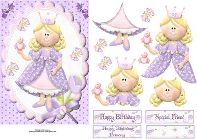 Little Princess with Decoupage