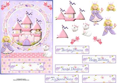 Fairytale Princess with Decoupage