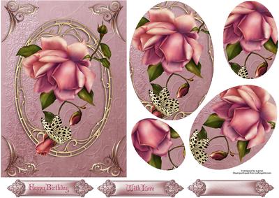 Rose Blush with Oval Pyramage