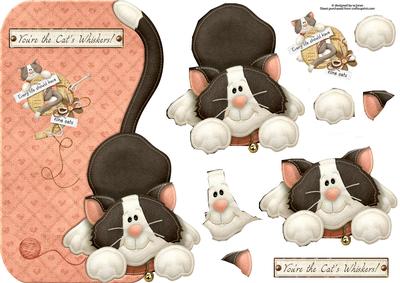 Your the Cats Whiskers with Decoupage