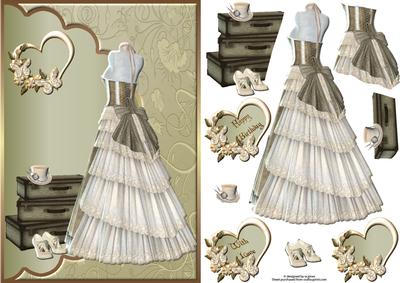 Vintage Fashion with Decoupage