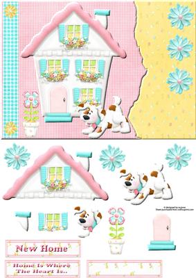 New Home with Decoupage