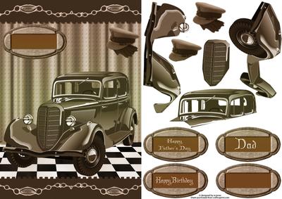 The Vintage Chauffeur with Decoupage