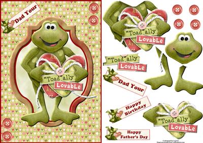 Dad Your Toad'lly Lovable with Decoupage