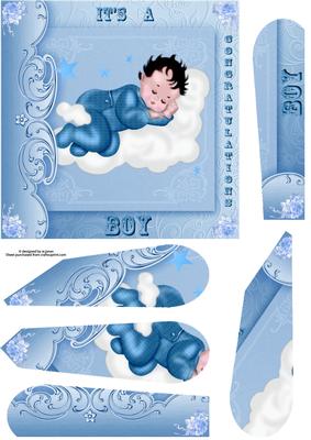 Its a Boy Fan Pyramage