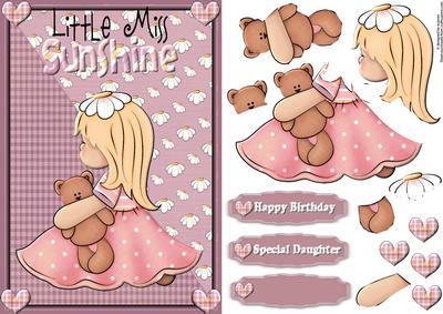 Lil Miss Sunshine with Decoupage