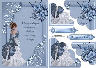 Birthday Wishes and Poem with Duo Corner Stacker