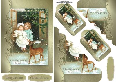 Joyful Christmas Pocket Card with Tags