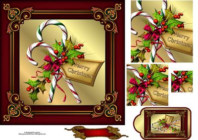 Merry Christmas Candy with Pyramage and Tag