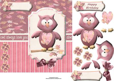 Owl Always Love You with Decoupage