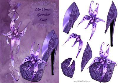 Orchids, Lace & Fashion with Decoupage