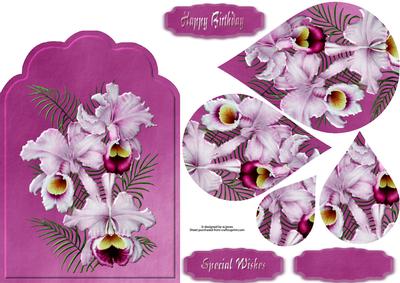 Orchid Fancy Top with Teardrop Pyramage