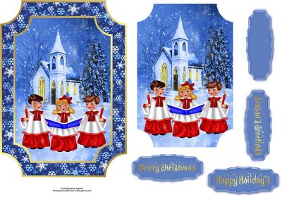 Christmas Choir Singers Plaque