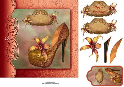 Orchid Shoe with Tag