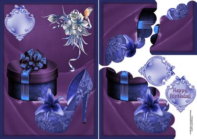 Feminine Birthday with Wavy Edge Corner Stacker