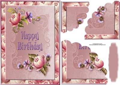 Birthday Blossom with Wavy Edge Corner Stacker