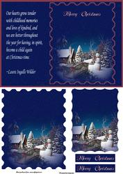 Christmas Scene & Poem Card