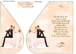 Wedding Tear Drop Card