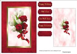 Roses & Tulips Spinner Card