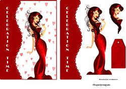 Celebration Time Art Decor Lady