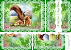 Mother and Foal Wavey Side Stacker Card