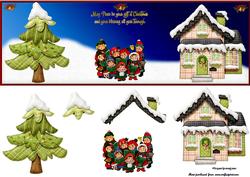 Christmas Peace Dl Card with Decoupage