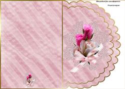 Floral Scalloped Edge Fold Card