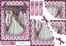 Lace & Floral Shell Edge Corner Stacker
