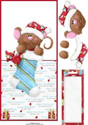 Merry Christmouse Over the Edge Card