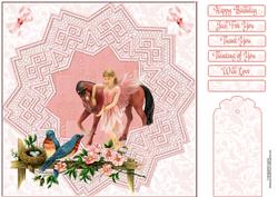 Lace Fairy & Horse Card Front