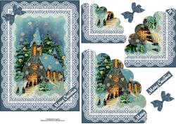 Christmas Service Scalloped Edge Corner Stacker
