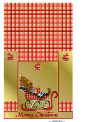 Christmas Sleigh Column Fold/stagger Card