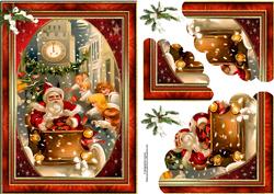 Santa Fun Wavey Edge Corner Stacker