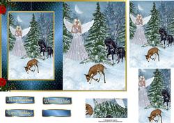 Snow Scene Cut & Fold with Pyramage