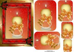 Christmas Decorative Candle with Pyramage