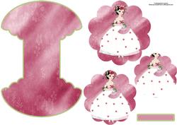 Cute Fairy/princess Flower Shaped Pyramage Wobble Card