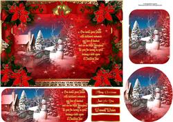 Christmas Scene and Verse with Toppers