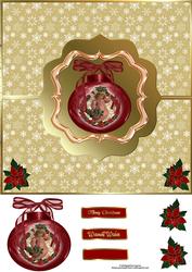 Christmas Dl Size Over the Edge Card