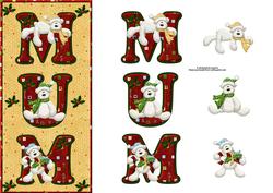 Cute Bears Mum Dl Card with Decoupage