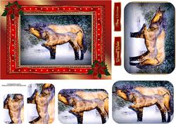 Christmas Horse and Foal Pyramage