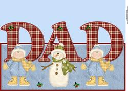 Christmas Dad Over the Edge Dl Size Card