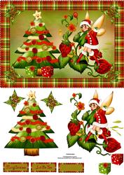 Christmas Fairy with Decoupage